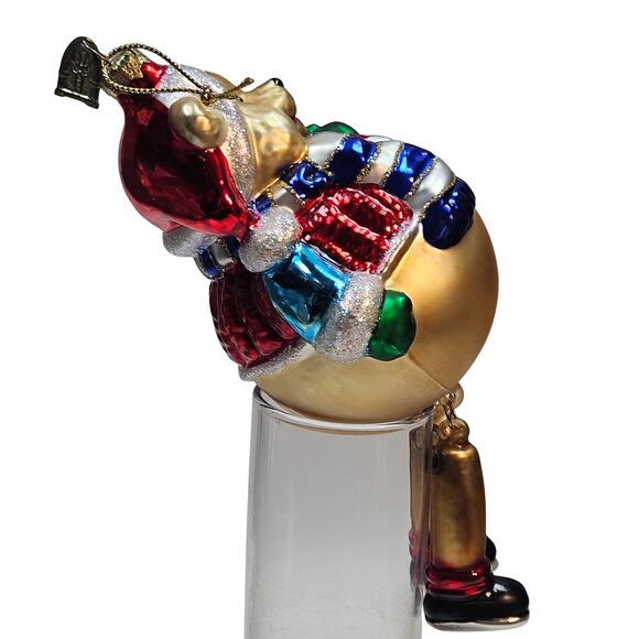 VTG Thomas Pacconi Dangle Legs Blown Bear Glass CHRISTMAS ORNAMENT HolidayDecor - Picture 4 of 7